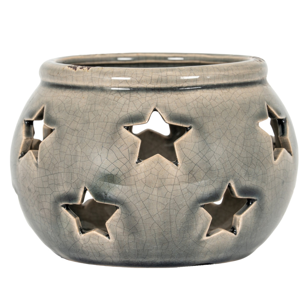 Alba Ceramic Star Candle Lantern