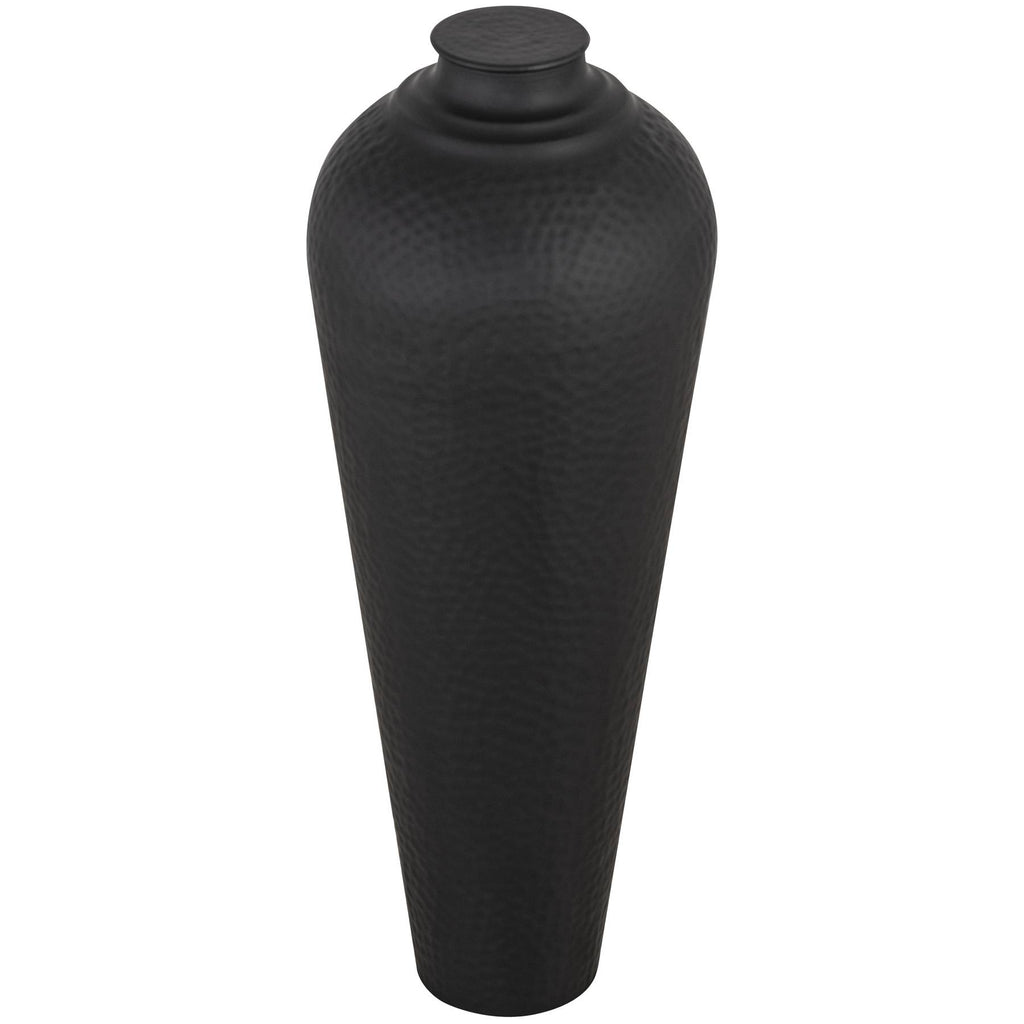 Medium Metal Vase with Lid