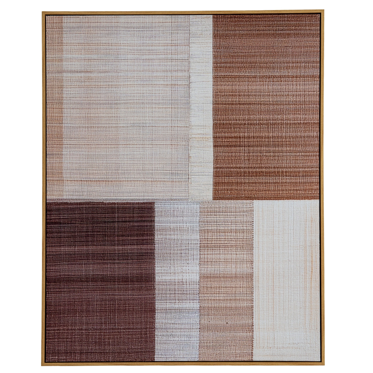 Textured Layered Abstract Umbora Hand Painted Artwork On Canvas in Wooden Frame Product Image