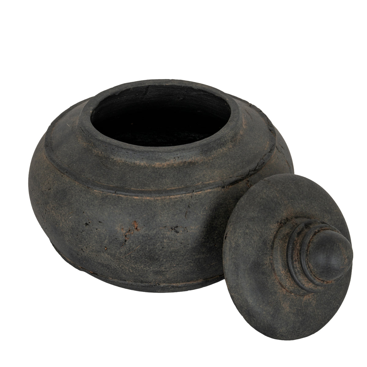 Vesper Large Ceramic Pot with Lid