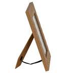 Carved Herringbone Brown Chevron 5X7 Wooden Picture Frame