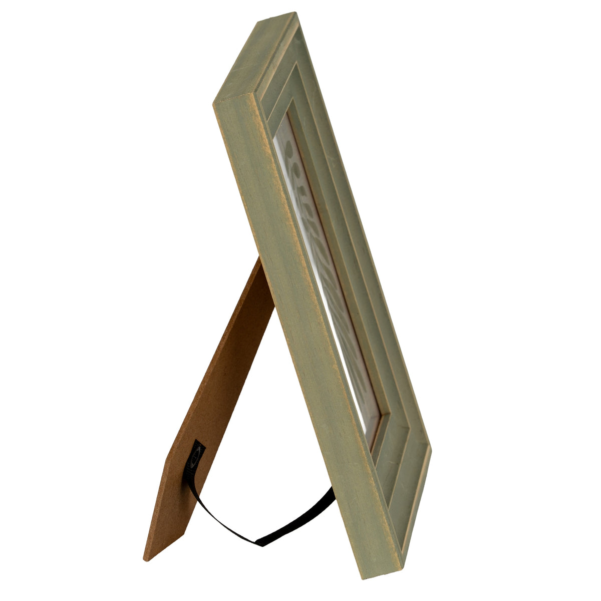 Verdant Modern Green and Gold 5X7 Wooden Picture Frame