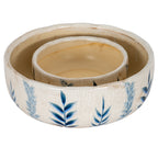 Indigo Herbarium Large Ceramic Display Bowl