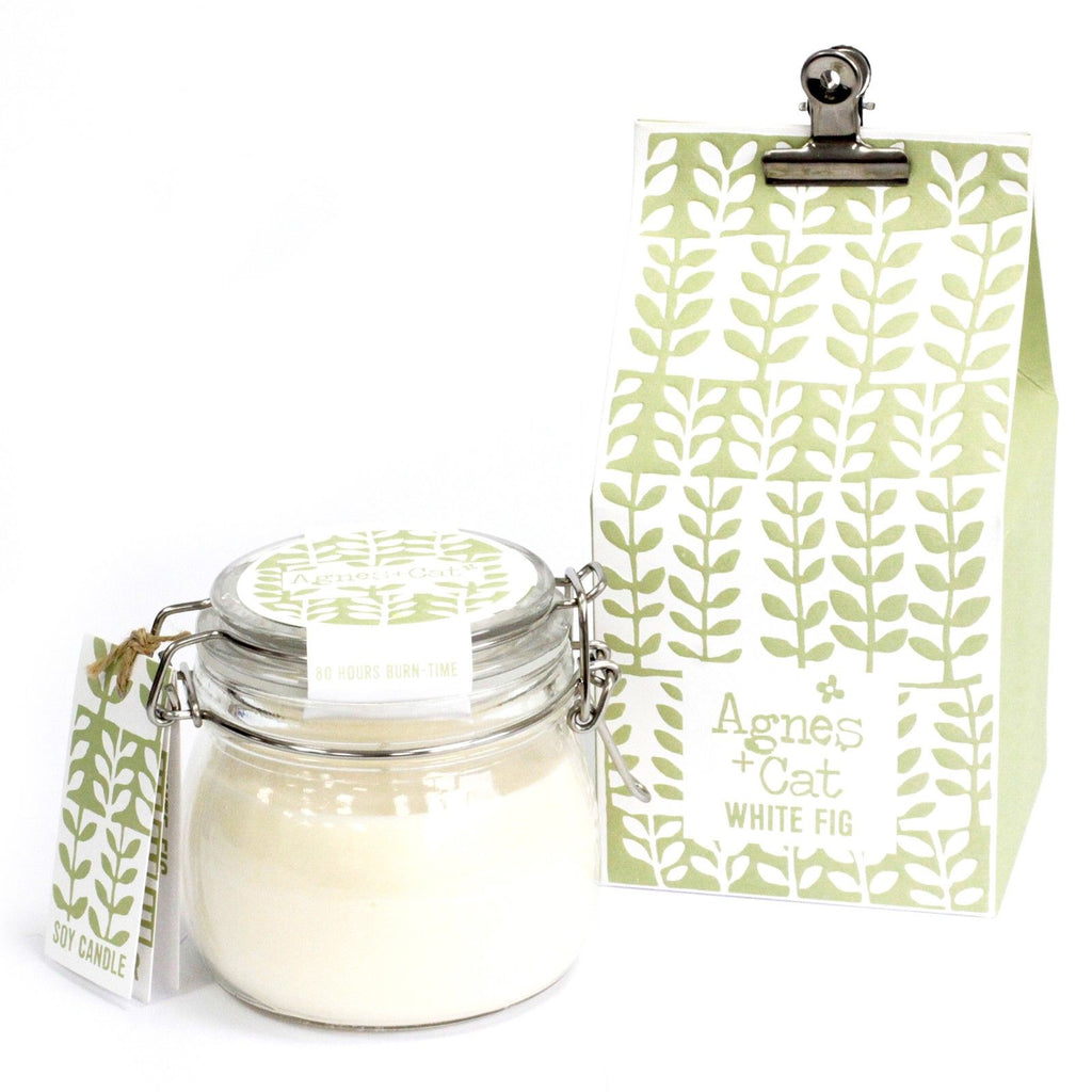 Agnes + Cat Kilner Jar Candle – 400ml - White Fig