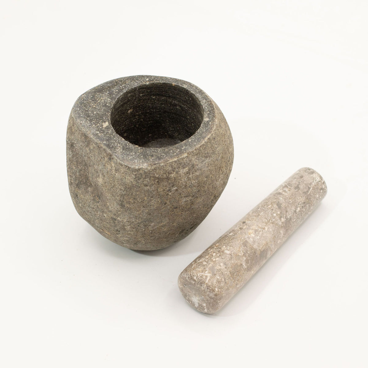 Pestle Medium Natural Riverstone Decorative-Pestle-and-Mortar Product Image