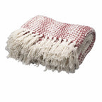 Mira Cotton Throw — Ruby Two Tone