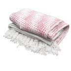 Mira Cotton Throw — Ruby Two Tone