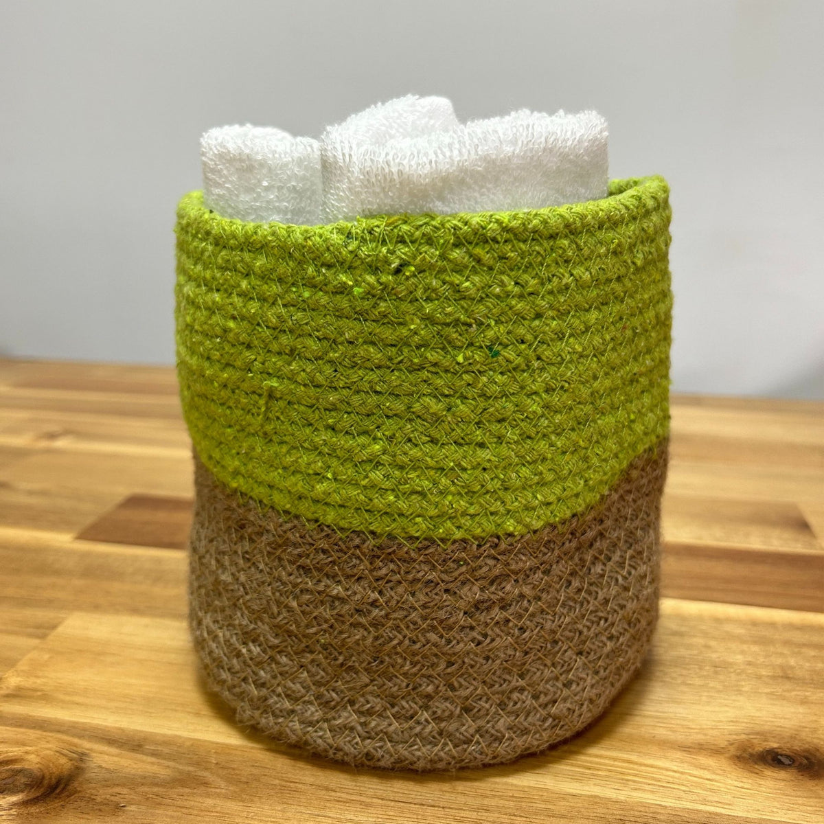 Loom Pistachio Cotton-Rope Storage Basket Trio
