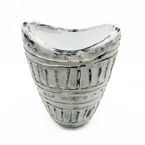 Aster Wide-Neck Ceramic Vase