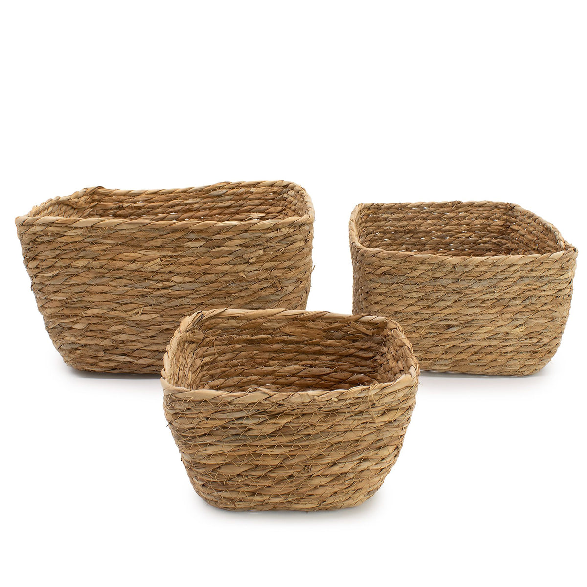 Seagrass Square Baskets Set of Three Product Image
